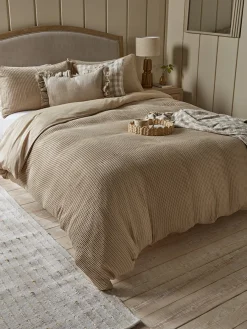 Cox & Cox Bedding|Bedding<Chunky Waffle Duvet Set - Super King