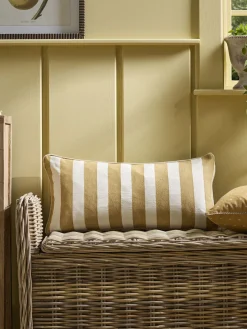 Cox & Cox Cushions|Cushions<Classic Stripe Cushion - Ochre