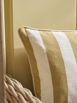 Cox & Cox Cushions|Cushions<Classic Stripe Cushion - Ochre