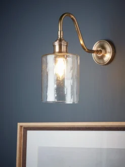 Cox & Cox Wall Lights<Column Glass Wall Light