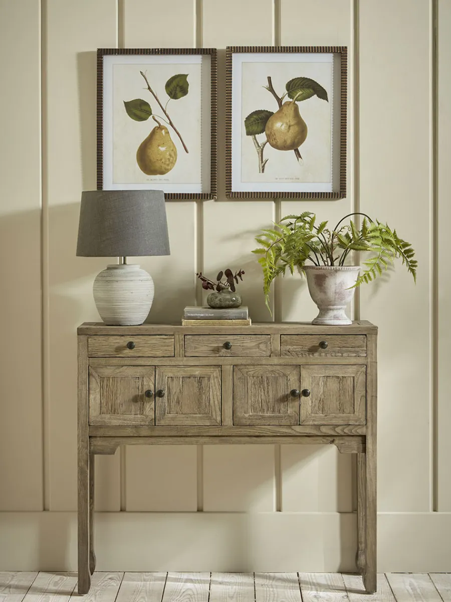 Cox & Cox Console Tables<Compact Reclaimed Oak Console Table