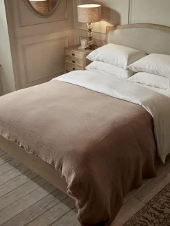 Cox & Cox Bedding|Bedding<Cotton Dusky Rose Weaving Bedspread