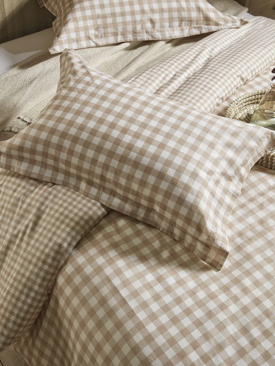Cox & Cox Bedding|Bedding<Cotton Gingham Duvet Cover Set - King