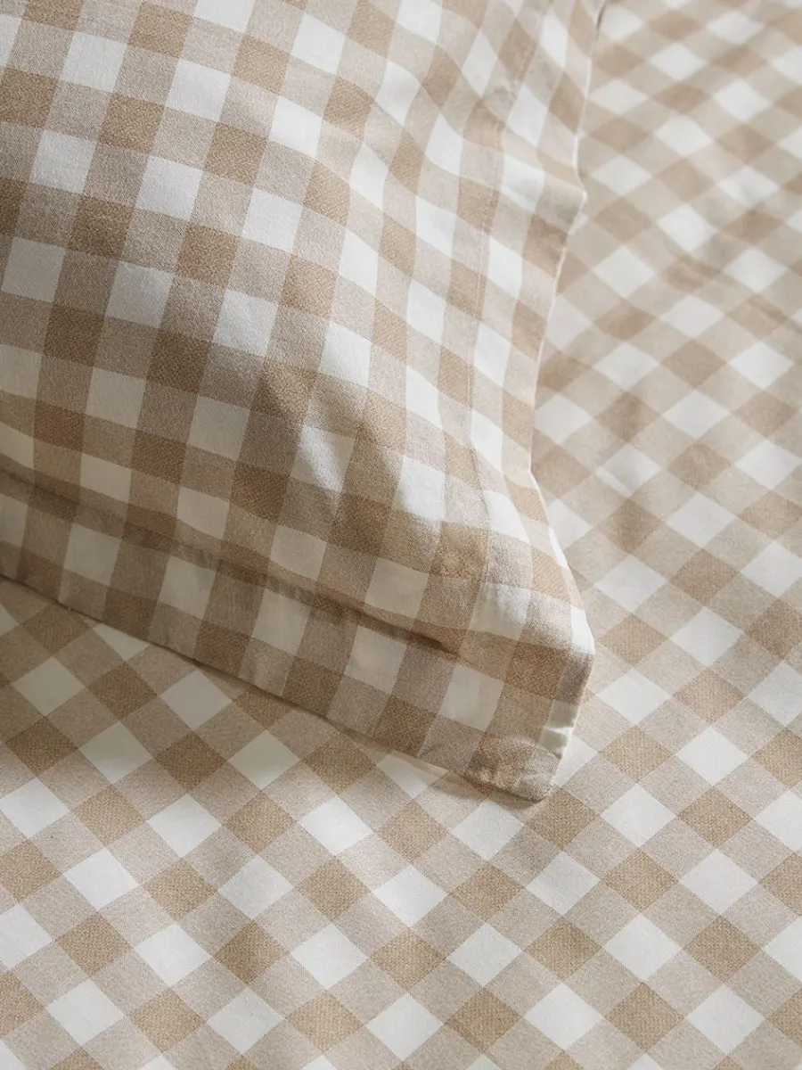 Cox & Cox Bedding|Bedding<Cotton Gingham Duvet Cover Set - King