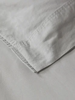 Cox & Cox Bedding|Bedding<Cotton King Duvet Cover Set - Pewter Grey