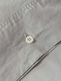 Cox & Cox Bedding|Bedding<Cotton King Duvet Cover Set - Pewter Grey