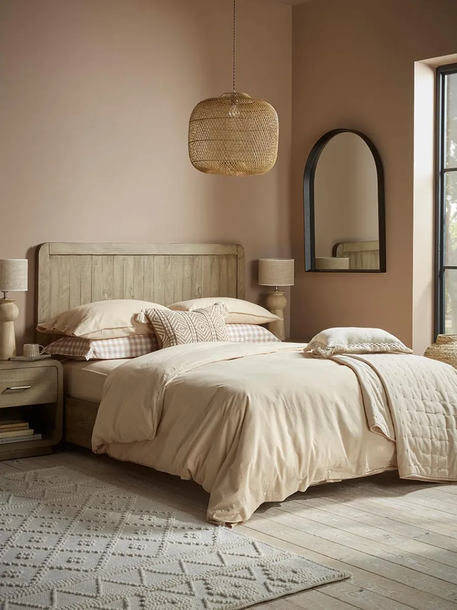 Cox & Cox Bedding|Bedding<Cotton King Duvet Cover Set - Flax