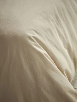 Cox & Cox Bedding|Bedding<Cotton King Duvet Cover Set - Flax