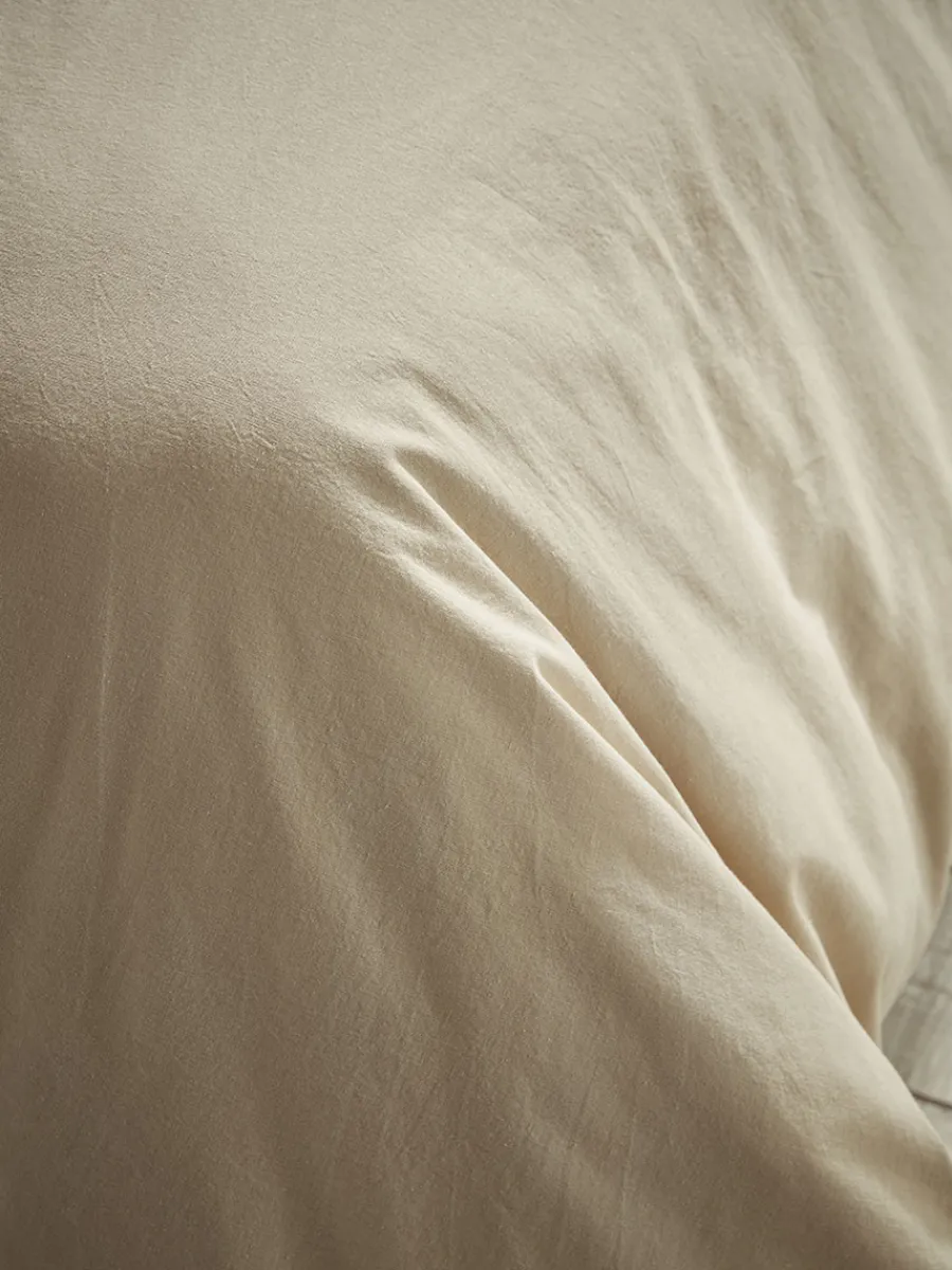 Cox & Cox Bedding|Bedding<Cotton King Duvet Cover Set - Flax