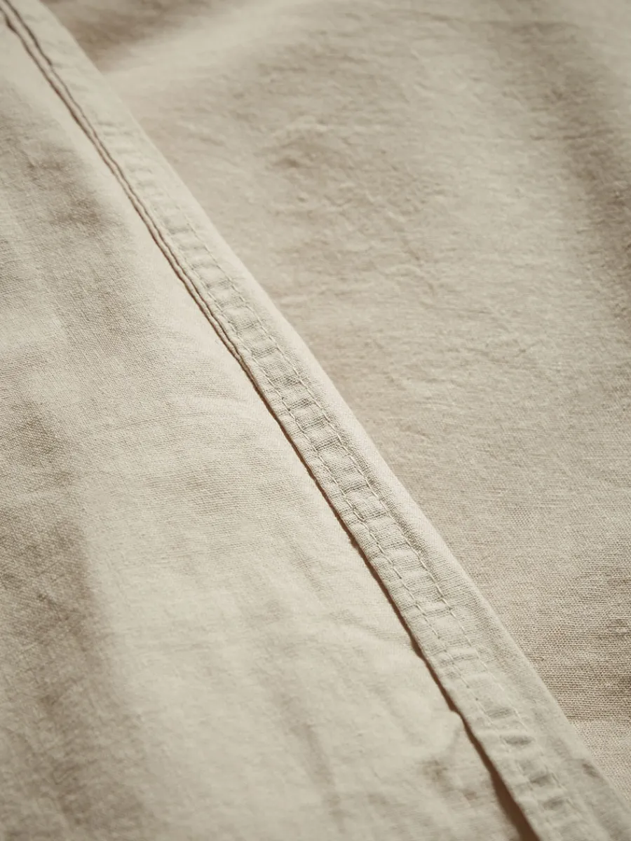 Cox & Cox Bedding|Bedding<Cotton King Duvet Cover Set - Flax