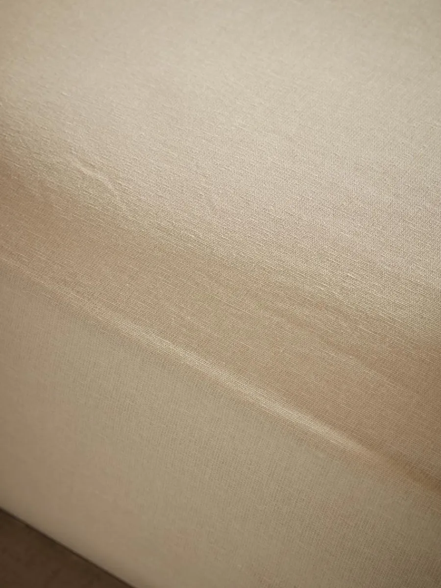 Cox & Cox Bedding|Bedding<Cotton King Fitted Sheet- Flax