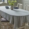 Cox & Cox Kitchen Accessories & Tableware<Cotton Tablecloth - Swedish Blue Print
