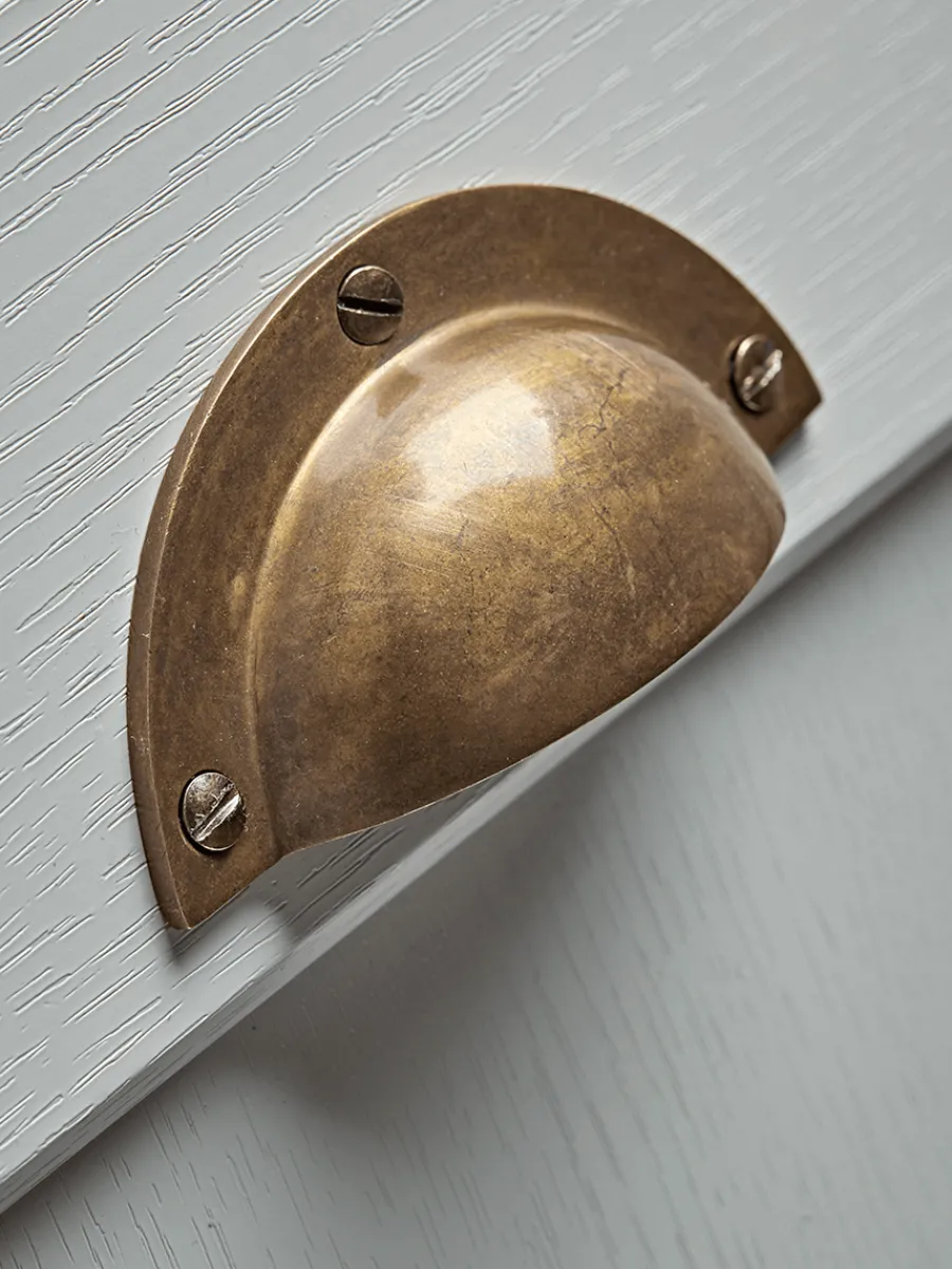 Cox & Cox Hardware<Cup Handle - Antique Brass