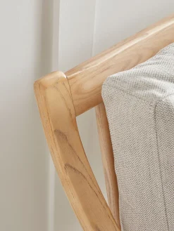 Cox & Cox Sofas<Curved Arm Mid Century Sofa - Linen