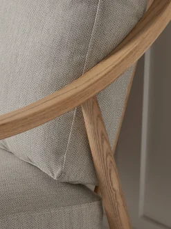 Cox & Cox Sofas<Curved Arm Mid Century Sofa - Linen