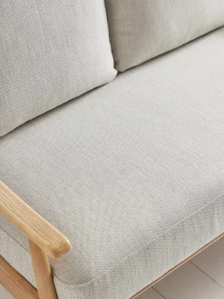 Cox & Cox Sofas<Curved Arm Mid Century Sofa - Linen