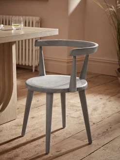 Cox & Cox Dining Chairs<Curved Back Dining Chair - Black