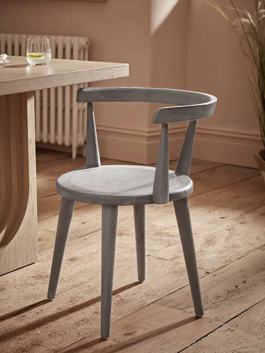 Cox & Cox Dining Chairs<Curved Back Dining Chair - Black