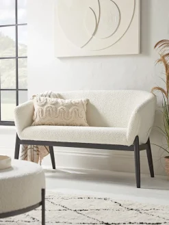 Cox & Cox Sofas<Curved Boucle Sofa