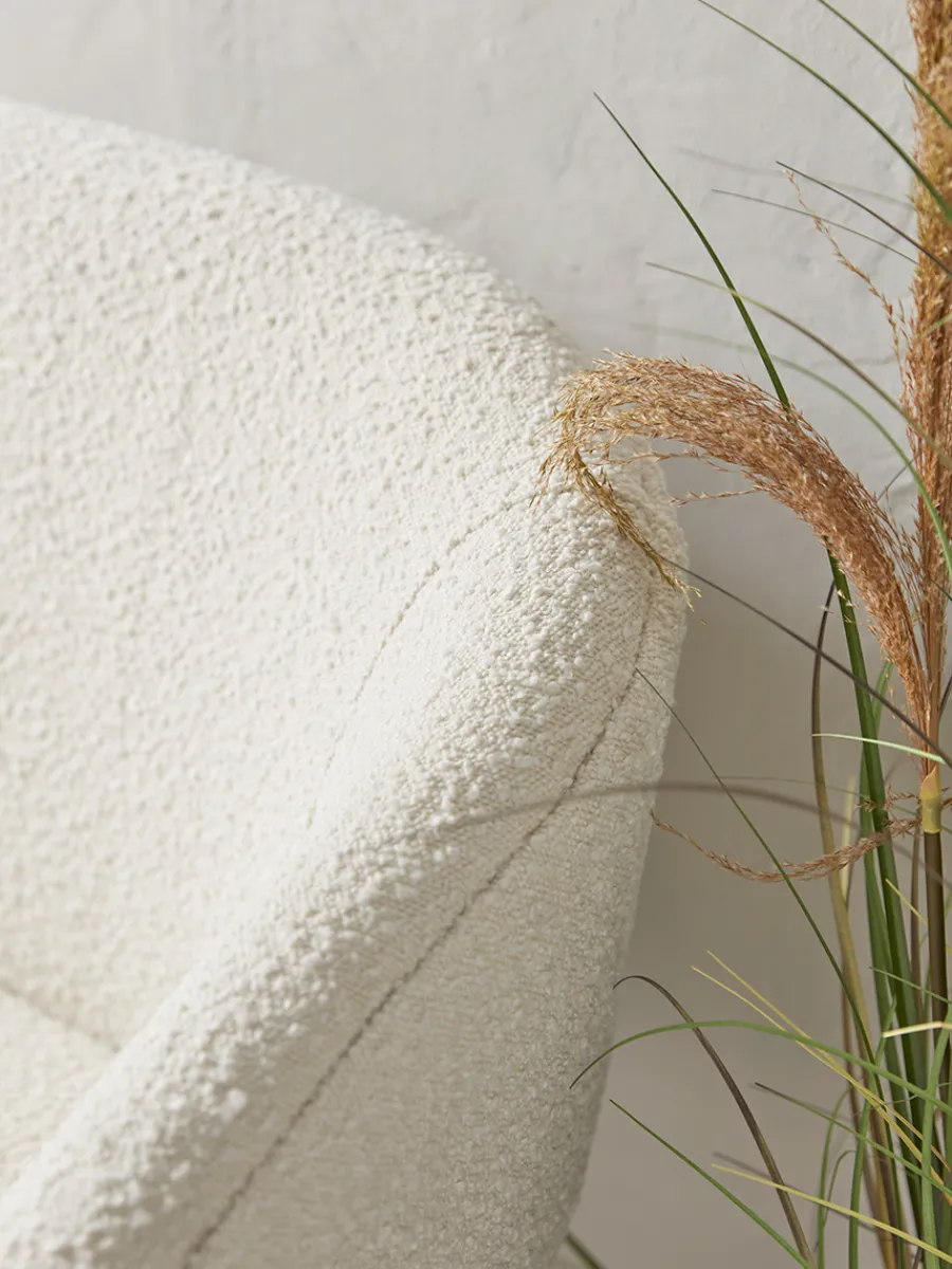 Cox & Cox Sofas<Curved Boucle Sofa