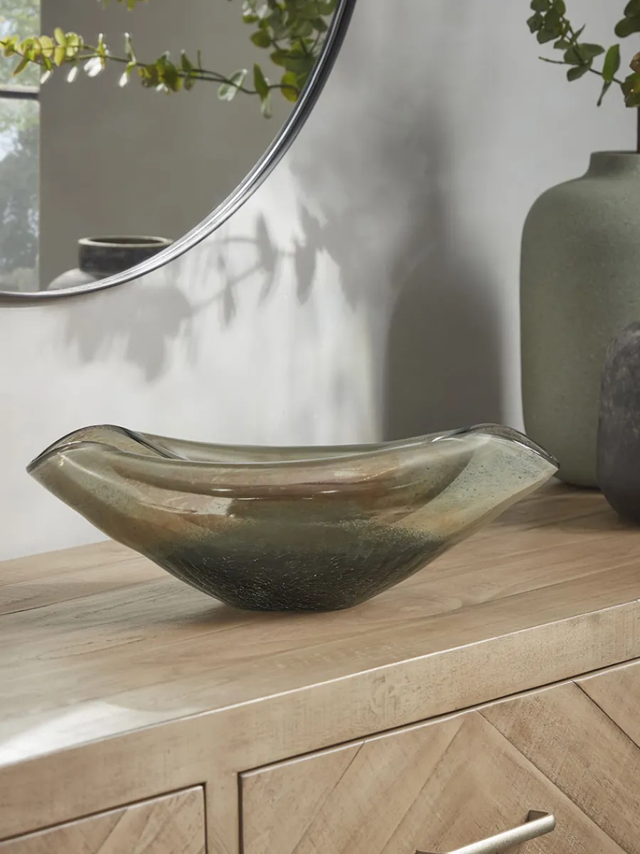 Cox & Cox Bowls, Dishes & Trinket Boxes<Curved Glass Bowl