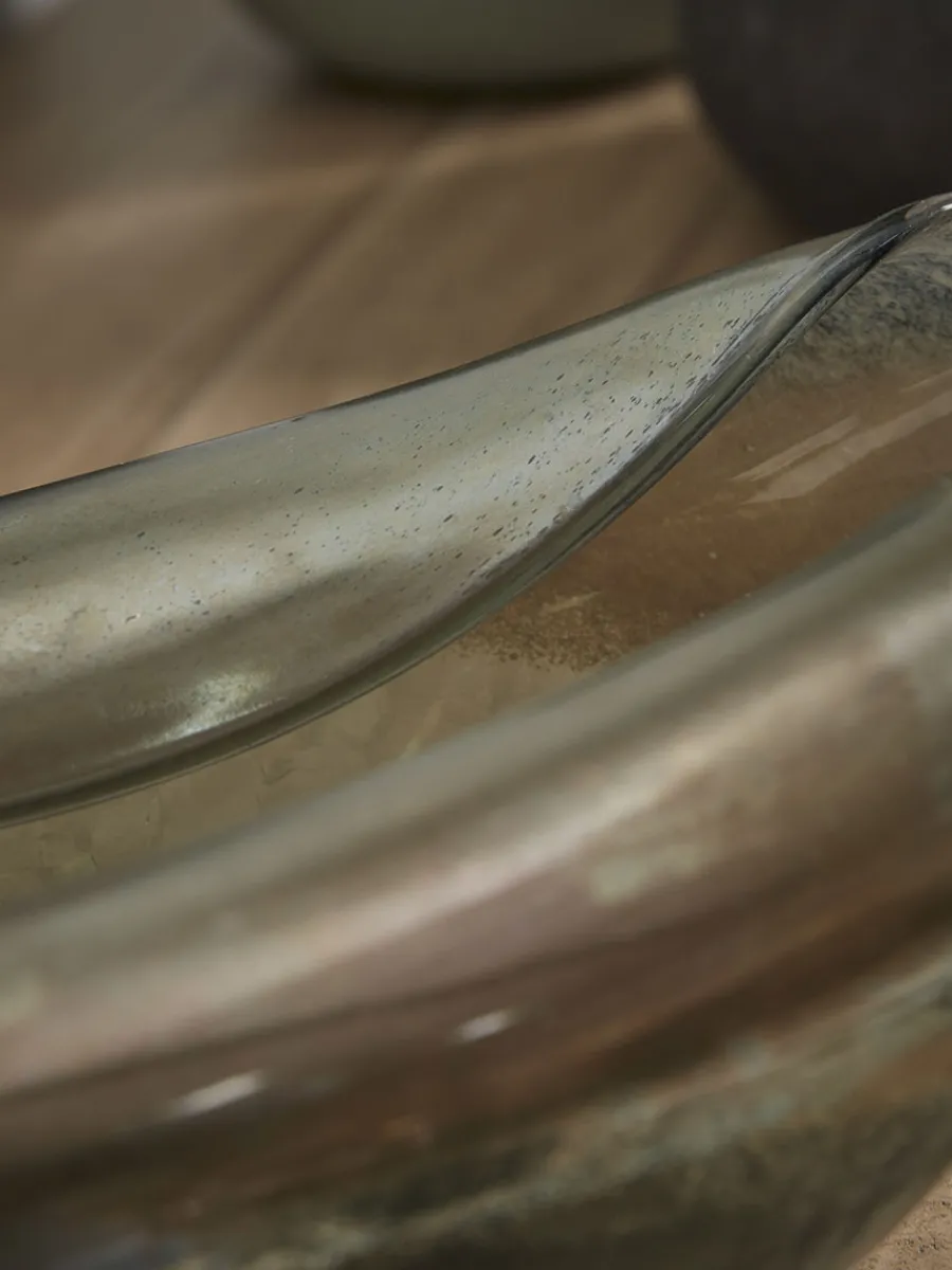 Cox & Cox Bowls, Dishes & Trinket Boxes<Curved Glass Bowl