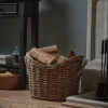 Cox & Cox Fireside<Curved Wicker Log Basket