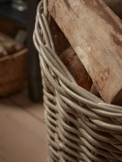 Cox & Cox Fireside<Curved Wicker Log Basket