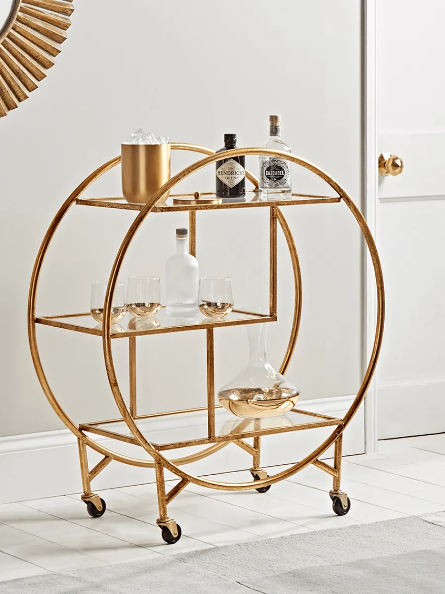 Cox & Cox Drinks Trolleys<Deco Cocktail Trolley