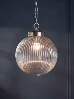 Cox & Cox Pendants<Deco Round Fluted Pendant