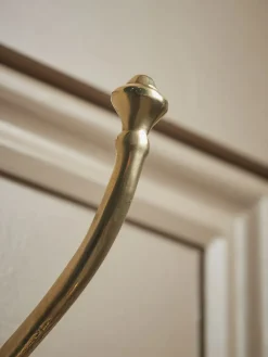 Cox & Cox Hardware|Hooks & Hook Racks<Decorative Double Coat Hook - Solid Brass