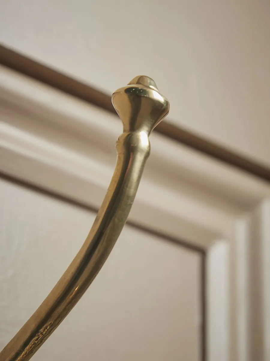 Cox & Cox Hardware|Hooks & Hook Racks<Decorative Double Coat Hook - Solid Brass
