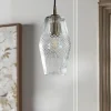 Cox & Cox Pendants<Diamond Glass Pendant - Tapered