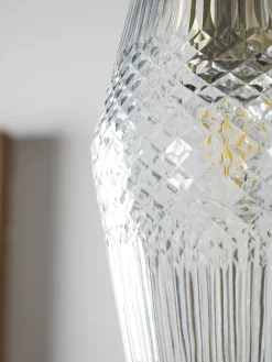 Cox & Cox Pendants<Diamond Glass Pendant - Tapered