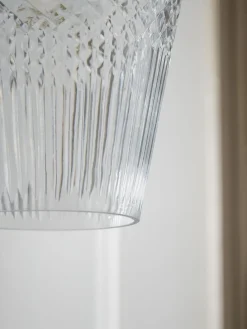 Cox & Cox Pendants<Diamond Glass Pendant - Tapered