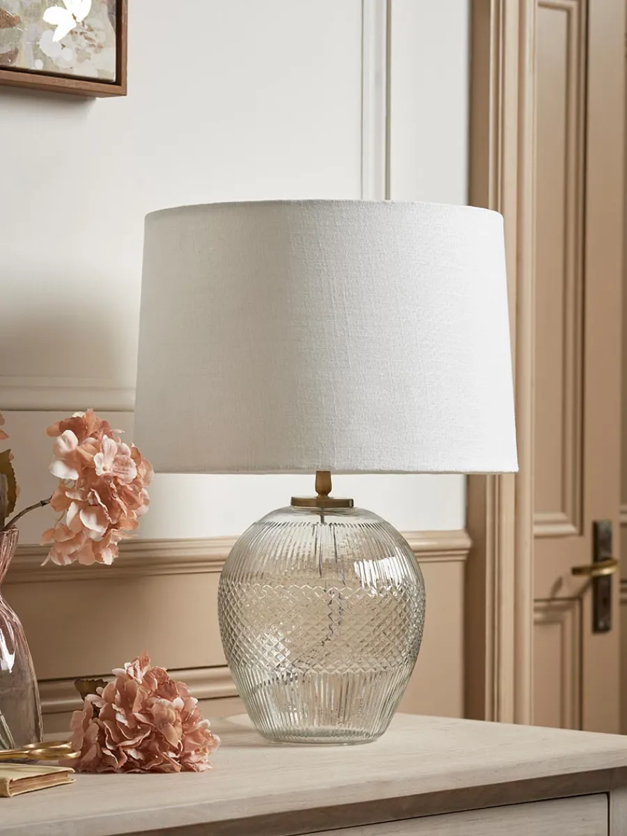 Cox & Cox Table Lamps|Bedside Lights<Diamond Glass Table Lamp