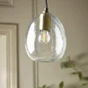 Cox & Cox Pendants<Dimpled Glass Pendant - Dome