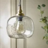 Cox & Cox Pendants<Dimpled Glass Pendant - Squoval