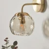 Cox & Cox Wall Lights<Dimpled Glass Wall Light