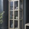 Cox & Cox Cabinets<Distressed Birch Display Cabinet