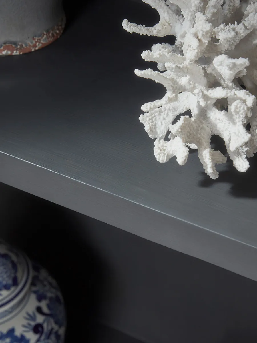 Cox & Cox Cabinets<Distressed Birch Display Cabinet