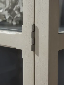 Cox & Cox Cabinets<Distressed Birch Display Cabinet