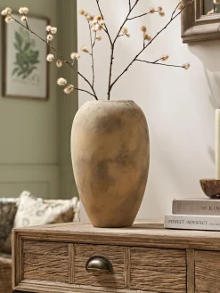 Cox & Cox Vases<Distressed Cement Vase