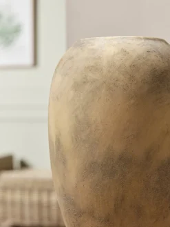 Cox & Cox Vases<Distressed Cement Vase