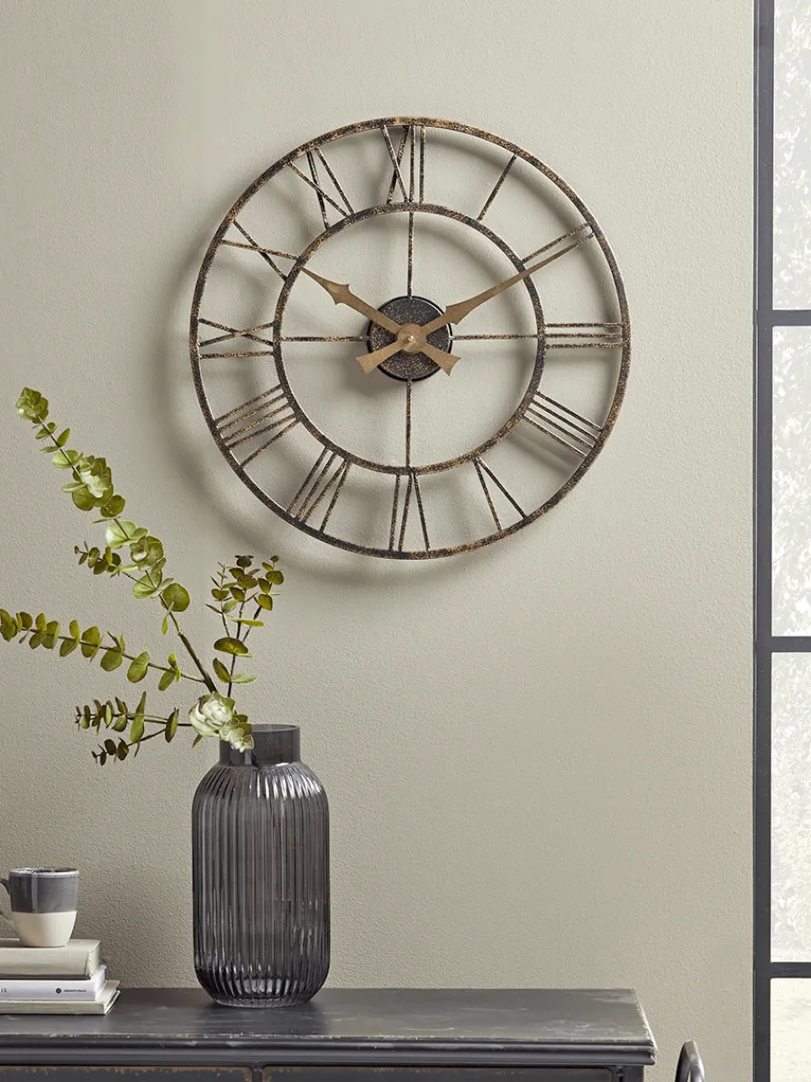 Cox & Cox Decorative Outdoors<Distressed Indoor Outdoor Clock - Medium