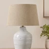 Cox & Cox Table Lamps<Distressed Whitewashed Table Lamp