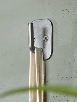 Cox & Cox Hooks & Hook Racks|Shelves<Distressed Zinc Single Hook