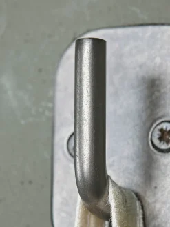 Cox & Cox Hooks & Hook Racks|Shelves<Distressed Zinc Single Hook