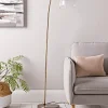 Cox & Cox Floor Lamps<Domed Glass Floor Lamp - Brass