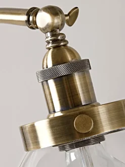 Cox & Cox Floor Lamps<Domed Glass Floor Lamp - Brass